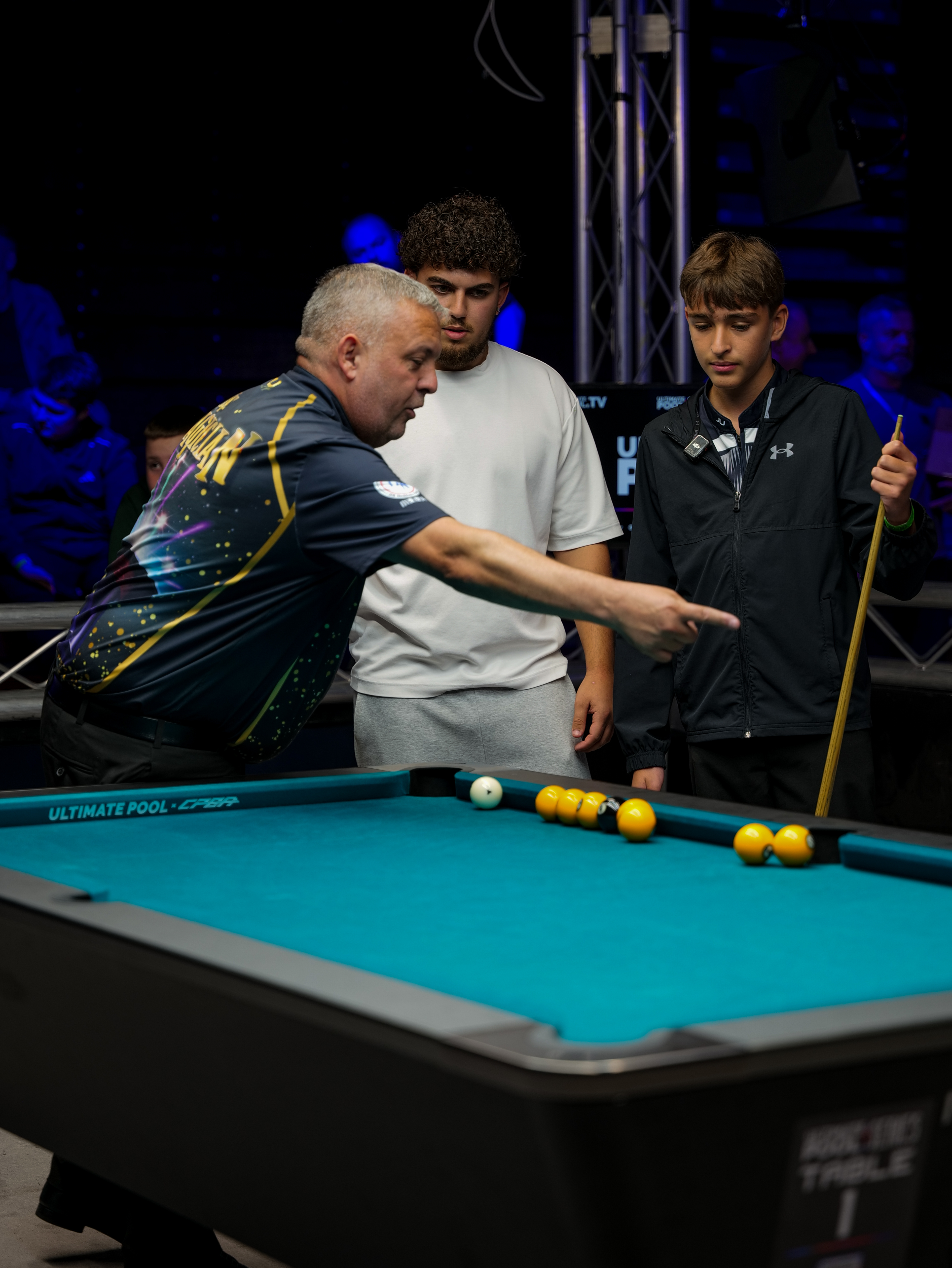 Coaching moment at the table